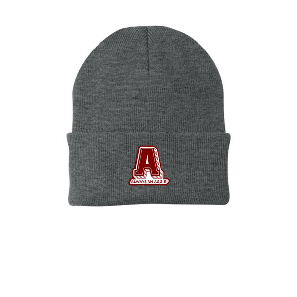 Big A Always an Aggie Knit Cap