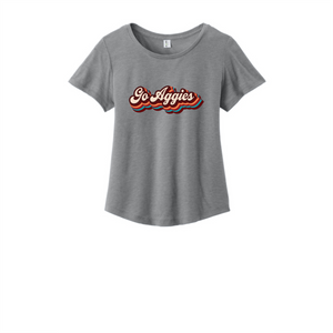 Go Aggies Women's Tri-Blend Scoop Neck
