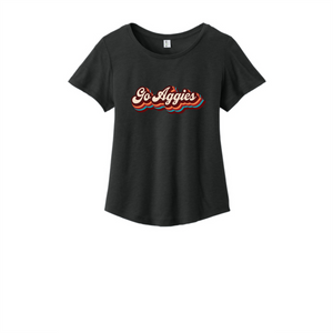 Go Aggies Women's Tri-Blend Scoop Neck