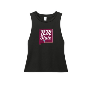 NM State Heart Women's Tri-Blend Tank